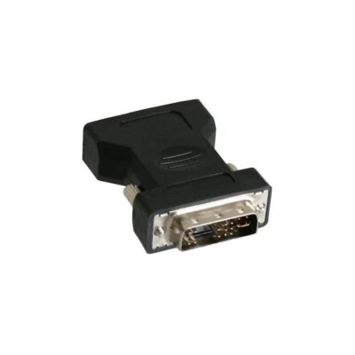InLine® DVI-A Adapter Analog 12+5 Stecker zu 15pol HD Buchse (VGA) schwarz - Bild 1 von 4