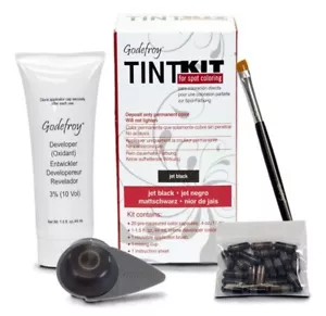 Godefroy Hair Color Tint Kit for 100% Gray Coverage Jet Black 20 Application - Picture 1 of 2