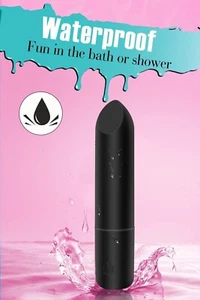Bullet Vibrator with Angled Tip for Precision Clitoral Stimulation, Rechargeable - Picture 1 of 7