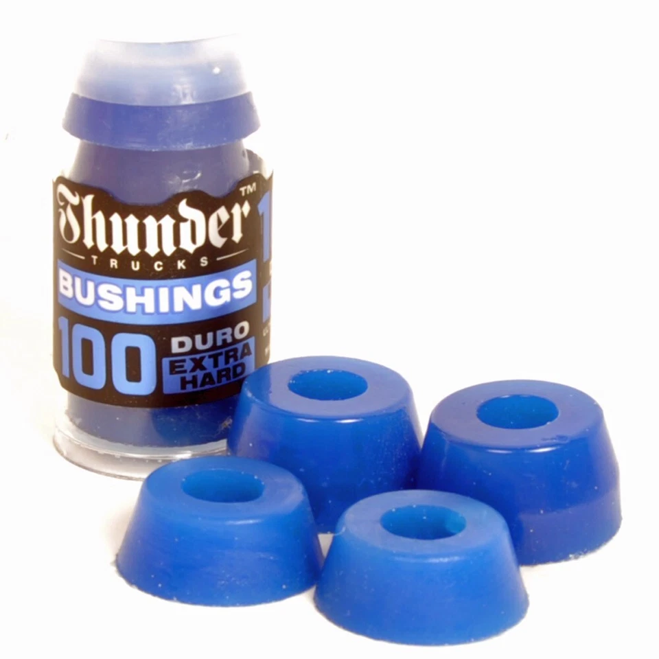 THUNDER PREMIUM BUSHINGS 100A (Navy), Lenkgummi Set für 2 Skateboard Achsen 100a