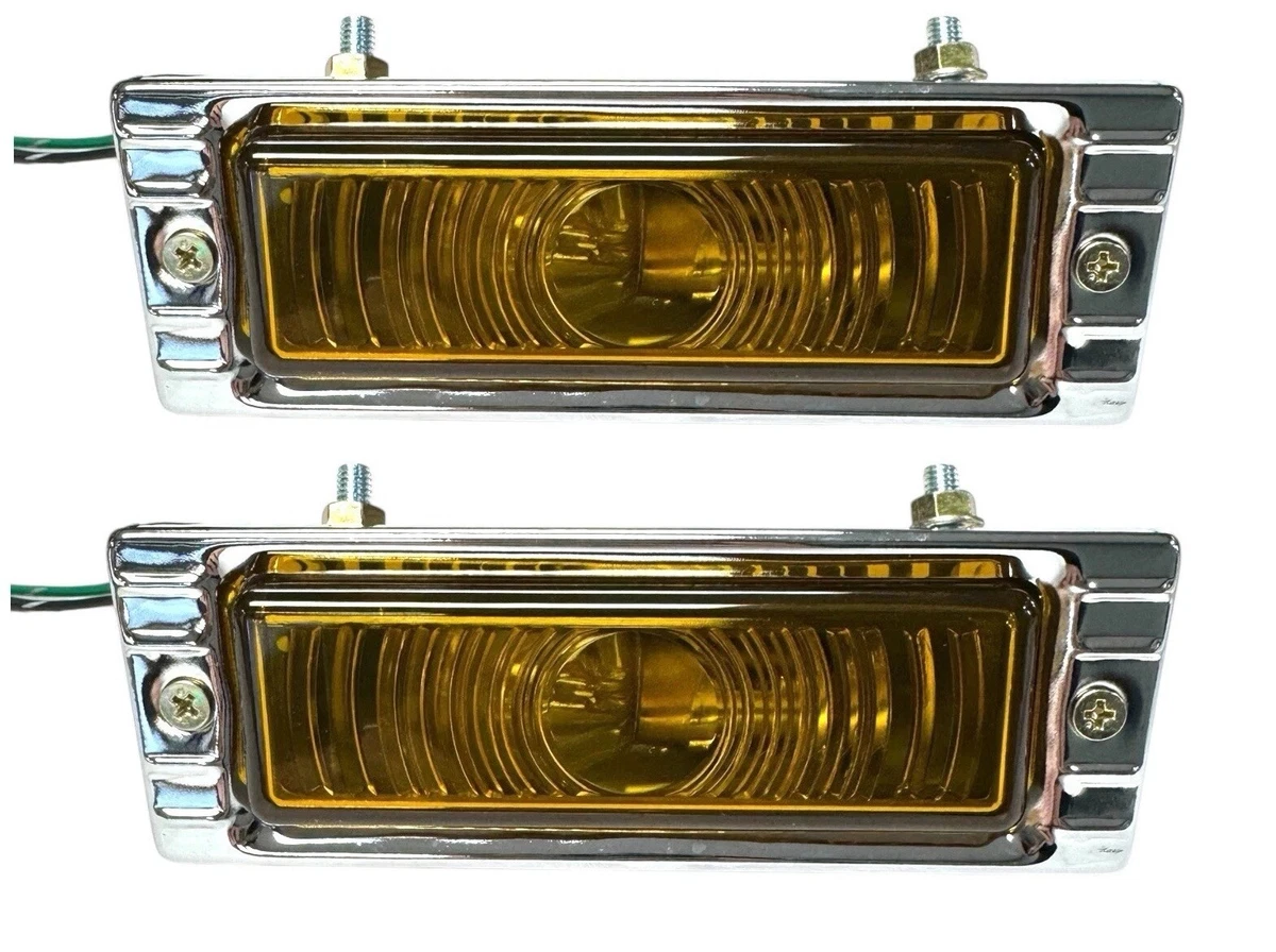 Kit De Lentes LED De Estacionamiento (Ambar) Acero Inoxidable Para Chevy 1947-53 – United Pacific
