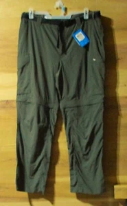 NEW WITH TAGS-MENS COLUMBIA CONVERTIBLE PANTS-GREEN-OMNI SHADE-UPF 50-SIZE 40 - Picture 1 of 14