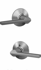(Lot of 6) Schlage F10 LAT 626 Latitude Door Lever Passage Lock Satin Chrome - Picture 1 of 1