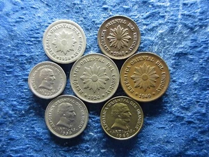 URUGUAY 2 CENTESIMOS 1936, 1948, 1953, 5 CENTESIMOS 1924, 1949, 1953, 1960 (7) - Picture 1 of 2