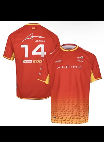 Formula 1 Style Jersey Shirt Fernando Alonso Summer Edition Jersey Cover