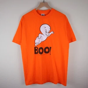 2006 Casper The Friendly Ghost Boo Halloween Shirt Orange Adult Large 20.5x30 - Picture 1 of 20