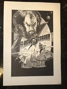 Flash Gordon (1980) movie Art Print Lawrence Noble - Picture 1 of 6