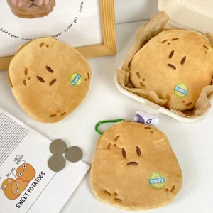 Cute Cartoon Smile Potatoes Coin Purse Plush Keychain Pendant Portable Wallet - Picture 1 of 6