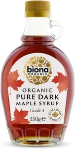 Biona Organic Maple Syrup 330g - Dark, Grade A - Pure Canadian - Picture 1 of 3