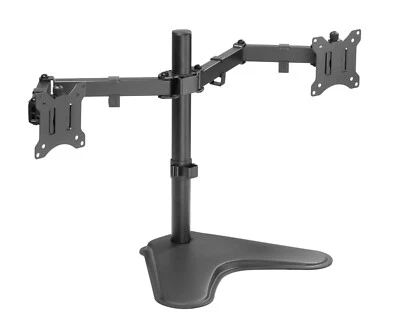Dual Monitor LED LCD TV Swivel Desk Mount Stand 21 22 23 24 26 27 28 29 30 32" - Image 1 of 4