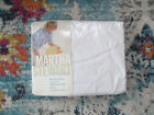 Neu in Verpackung Martha Stewart Doppelspannbettlaken weiß 200TC eisenfrei Baumwolle Poly neu Vintage