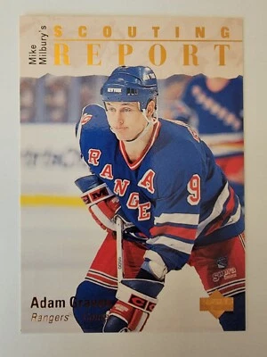 1995-96 Upper Deck New York Rangers Hockey Card #239 Adam Graves - Image 1 of 2