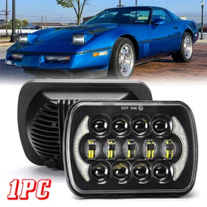 For Chevy Corvette C4 1984-1996 DOT 5X7 7X6" LED Headlight Halo Angel Eye H6054 - Picture 1 of 12