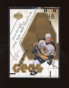 2001-02 UD Mask Collection Potentiel Gems Gold #137 Chris Kelleher 16/50 *S7016