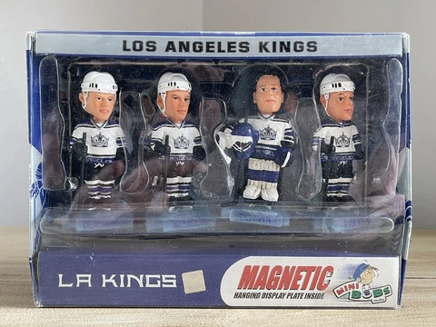 Los Angeles LA Kings NHL Magnetic Mini 3” Bobblehead Set NIB! Cover