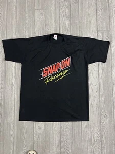 Snap On Racing T-Shirt Men’s 2XL (48-50) Logo Black/Red/Yellow Vtg 90s USA - Picture 1 of 11