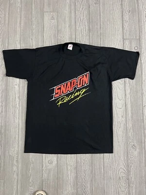 Snap On Racing T-Shirt Men’s 2XL (48-50) Logo Black/Red/Yellow Vtg 90s USA  - Image 1 of 4