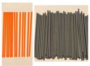 K'nex Menge 13 orange & 70 graue Ruten 7 1/2" lang nicht flexibel - Bild 1 von 6