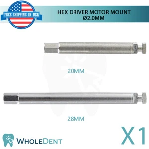 1X controlador hexagonal de montaje de motor 2,0 mm delgado para turbina de baja velocidad instrumento dental - Imagen 1 de 3