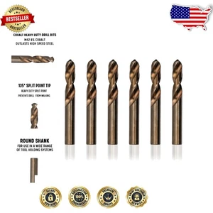 7/16 Zoll Kobalt-Stummelbohrer-Set - 6er-Pack für Hochleistungsschneiden - Bild 1 von 12