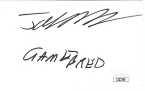 JORGE MASVIDAL Signed "Gamebred" 3x5 Index Card JSA CE23350 - Picture 1 of 1
