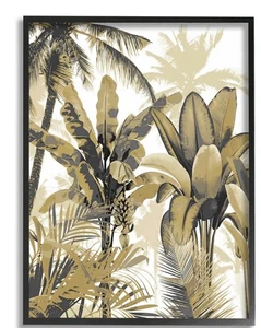 Stupell Industries Tropical Varied Layered Palms Giclée 24X30 - Bild 1 von 3