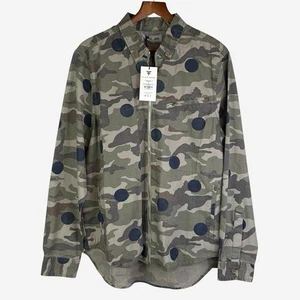 Five Four Mark McNairy Jacket Shacket XL Mens Camo Dot Print Zip Up Lightweight - Picture 1 of 17