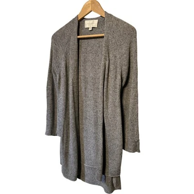 Cárdigan Brochu Walker Clove gris mezcla de lino para mujer talla grande venta al por menor: $358 Foto 1 de 4