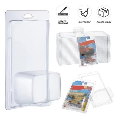 1-50Pack For Hot Wheels and Matchbox Mainline Protector Case Plastic Protectors - Image 1 of 4