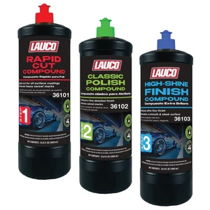 LAUCO 3-Step Paint Correction Compound Kit – (3 x 1000mL)[36101+36102+36103] - Picture 1 of 1