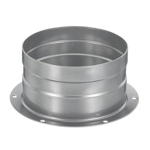 4 Inch Duct Connector Flange Metal Straight Pipe Exhaust Hose Flange - Picture 1 of 5