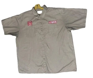 VTG. West Coast Choppers Shirt Mens 2XL Beige Jesse James Workwear Motorcycle - Picture 1 of 24