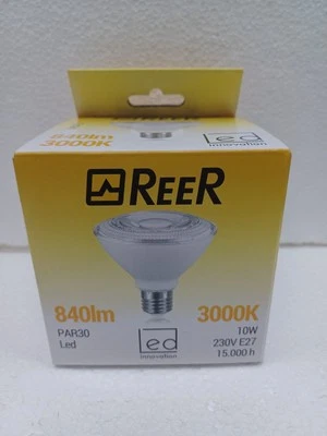 LAMPADA FARETTO LED PAR30 E27 10W/3000K ( LUCE CALDA ) REER DIAMETRO 95mm - Immagine 1 di 4