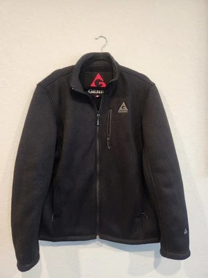 Gerry Men’s Full Zip XL Jacket Black Fleece Lined Polyester Outdoor Warm Coat - Image 1 of 4
