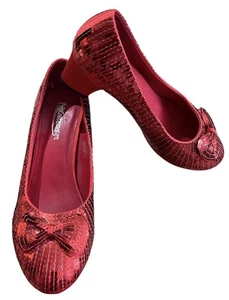 Pantofole Halloween Rosso Rubino *Dorothy* Mago di Oz - Donna Taglia 10 ~ Ottime - Foto 1 di 7