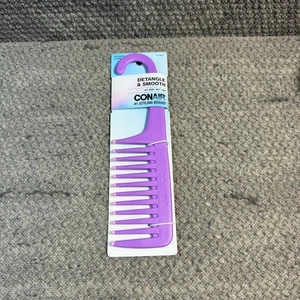 Conair Detangle & Smooth Duschkamm Lila/Lavendel Spitzen 13385Z Nasses oder Trockenes Haar - Bild 1 von 2