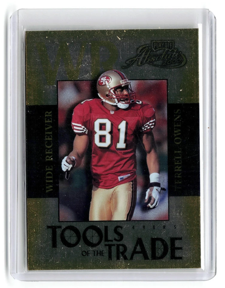 2000 Playoff Absolute Tools of the Trade Terrell Owens #TT-50 /1000 49ers - Image 1 of 2