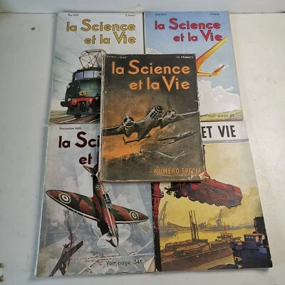 Lot ancien Science Et Vie 1939, 1940 Et 1946 - Photo 1/4