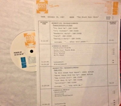 RADIO SHOW 10/30/87 BLACK TEEN IDOLS: SAM COOKE (5), DEE CLARK (3), ROY HAMILTON - Image 1 of 2