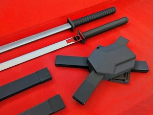 3D printed Deadpool swords and backpack scabbards, improved version - Picture 1 of 8