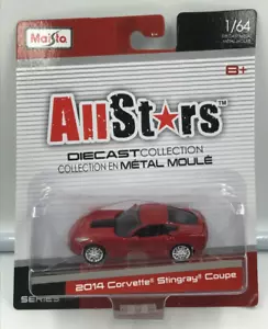 Corvette Stingray 2014 cupé Maisto All Stars 2014 escala 1/64 - Imagen 1 de 1
