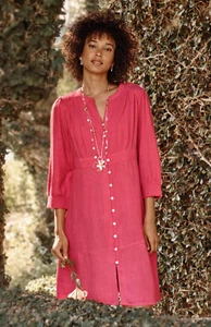 J Jill Guava Courtyard Dress Size 2X New with Tags Linen Blend - Picture 1 of 2