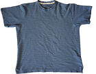 Vintage Original Island Sport Casual Women's Shirt XL Tshirt Blue White Striped