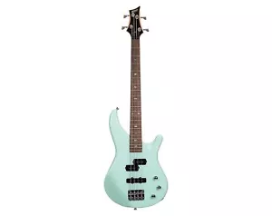 Short Scale Electric Bass Guitar Four String MB100-GRN - Picture 1 of 3