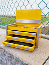 Snap-On ™ New Gloss Yellow Miniature Top Tool Box Base Cabinet Mini LOGO