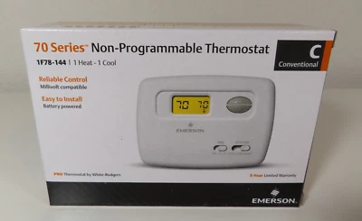 Emerson White-Rodgers 1F78-144 70 Series Non-Programmable Thermostat, 1H/1C - Image 1 of 4