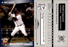 Matt Esquivel 2006 Grandstand Mississippi Braves #22 Card *AutographDen*