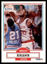 1990-91 Fleer Cards. Benoit Benjamin Basketball Cards. #84