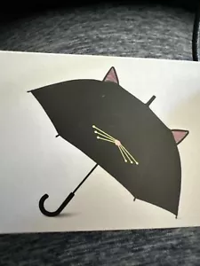 Kate Spade Ombrello per Gatti con Orecchie Grande Nero 38,5 - Foto 1 di 2