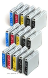 Juegos LC1000 x3 PLUS 3 cartuchos de tinta de impresora extra compatibles con BK - Imagen 1 de 1